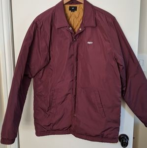 Obey insulated coach's jacket size L